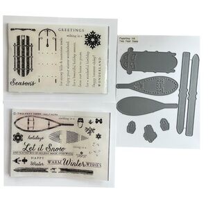 Papertrey Ink Two Feet Deep Stamp Die Collection Winter